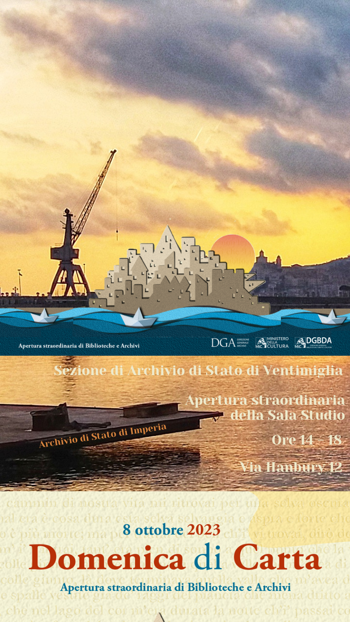 Apertura straordinaria della Sezione di Archivio di Stato di Ventimiglia